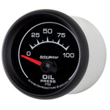 Autometer ES 52mm 100 PSI Short Sweep Electric Oil Pressure Gauge