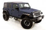 Lund 07-17 Jeep Wrangler RX-Rivet Smooth Elite Series Fender Flares w/SS Bolts - Black (4 Pc.)