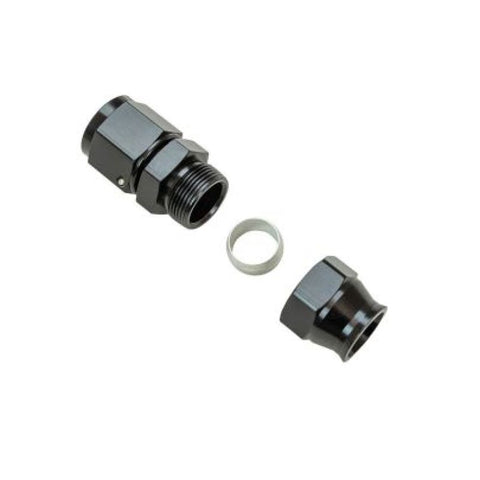 Moroso Aluminum Fitting Adapter 10AN Female to 5/8in Tube Compression-Black