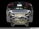 AWE Tuning Audi B8 A5 3.2L Track Edition Exhaust System - Dual 3.5in Polished Silver Tips