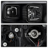 xTune 14-17? Toyota Tundra DRL LED Light Bar Proj Headlights - Black Smoke (PRO-JH-TTU14-LB-BSM)