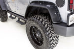 Lund 07-17 Jeep Wrangler FX-Flat Textured Elite Series Fender Flares w/Black Bolts - Black (4 Pc.)