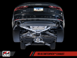 AWE Tuning Audi B9 A5 SwitchPath Exhaust Dual Outlet - Chrome Silver Tips (Includes DP and Remote)