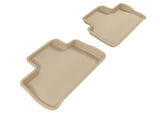 3D MAXpider 2007-2014 Land Rover Lr2 Kagu 2nd Row Floormats - Tan