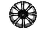 RBP 94R 22x12 8x170 BP / 4.75 BS -44mm Offset 129mm CB (Hub Centric) Black w/Chrome Inserts Wheel
