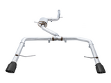 AWE Tuning 18-19 Volkswagen Jetta GLI Mk7 Track Exhaust - Diamond Black Tips (Fits High-Flow DP)