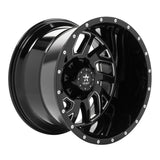 RBP 65R Glock 22x14 5x127/139.7 BP / 4.5 BS -76mm Offset 78mm CB Gloss Black Machined Grooves Wheel
