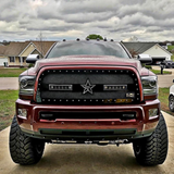 RBP RX-3 Midnight Edition Black LED Bar Grille (Studded) 13-17 Dodge Ram 2500/3500