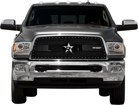 RBP RX-3 Series Studded Frame 1pc. Grille 13-17 Dodge Ram 2500/3500 - Black