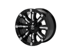 RBP 94R 18x9.0 8x170 BP / 5 BS 0mm Offset 129mm CB (Hub Centric) Black w/Chrome Inserts Wheel