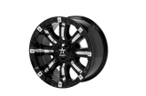 RBP 94R 18x9.0 8x170 BP / 5 BS 0mm Offset 129mm CB (Hub Centric) Black w/Chrome Inserts Wheel