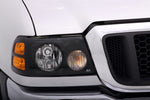 AVS 04-10 Ford Ranger Projectorz Headlight Covers 2pc - Black