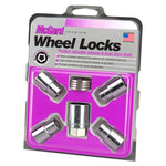 McGard Wheel Lock Nut Set - 4pk. (Reg. Shank Seat) M12X1.5 / 13/16 Hex / 1.38in. Length - Chrome