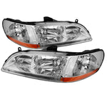 Xtune Honda Accord 98-02 Amber Crystal Headlights Chrome HD-JH-HA98-AM-C