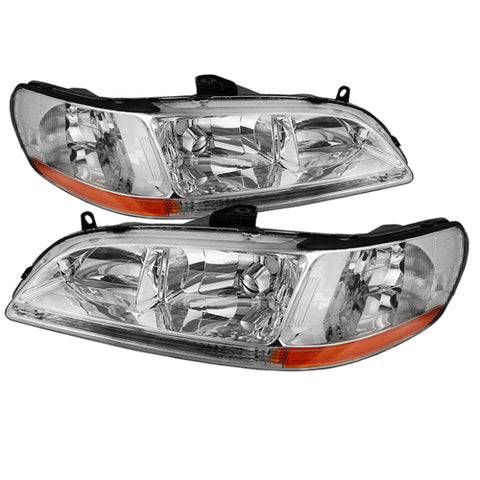 Xtune Honda Accord 98-02 Amber Crystal Headlights Chrome HD-JH-HA98-AM-C