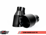 AWE Tuning Audi B9 A5 SwitchPath Exhaust Dual Outlet - Diamond Black Tips (Includes DP and Remote)