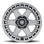ICON Raider 17x8.5 6x135 6mm Offset 5in BS Titanium Wheel
