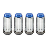 McGard SplineDrive Lug Nut (Cone Seat) 1/2-20 / 1.60in. Length (4-Pack) - Blue Cap (Req. Tool)