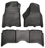 Husky Liners 2012 Dodge Ram 1500/2500/3500 Crew Cab WeatherBeater Combo Black Floor Liners