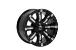 RBP 94R 18x9.0 8x170 BP / 5 BS 0mm Offset 129mm CB (Hub Centric) Black w/Chrome Inserts Wheel