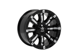 RBP 94R 18x9.0 8x170 BP / 5 BS 0mm Offset 129mm CB (Hub Centric) Black w/Chrome Inserts Wheel