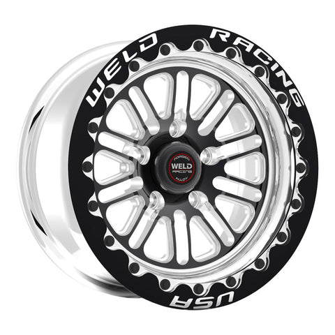 Weld S72 15x9 / 5x4.5 BP / 6.5in. BS Black Wheel (Medium Pad) - Single Beadlock MT