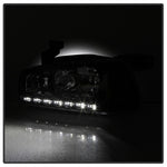 Xtune Dodge Charger 06-10 1Pc LED Crystal Headlights Black HD-ON-DCH05-1PC-LED-BK