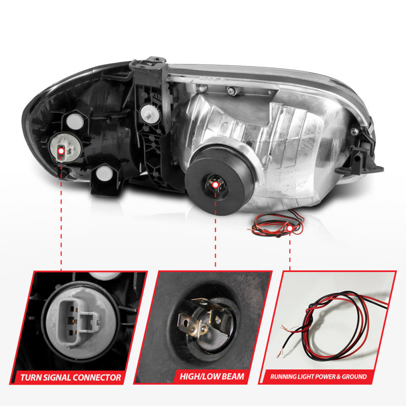 ANZO 00-04 Toyota Tundra (Fits Reg/Acc Cab Only) Crystal ANZO 00-04 Toyota Tundra (Fits Reg/Acc Cab Only) Crystal