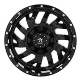 RBP 65R Glock 20x10 5x127/139.7 BP / 5.5 BS 0mm Offset 78mm CB (Hub Centric) Gloss Black Wheel