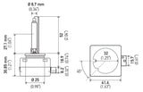 Hella Xenon D1S Bulb PK32d-2 85V 35W 4300k