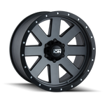 ION Type 134 18x9 / 5x139.7 BP / 0mm Offset / 108mm Hub Matte Gunmetal/Black Beadlock Wheel