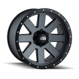 ION Type 134 18x9 / 5x139.7 BP / 0mm Offset / 108mm Hub Matte Gunmetal/Black Beadlock Wheel