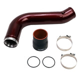 Wehrli 17-19 Chevrolet 6.6L L5P Duramax Passenger Side 3.5in Intercooler Pipe - Metallic Candy Red