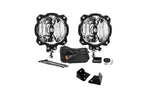 KC HiLiTES 07-18 Jeep JK A-Pillar Mount Light Kit w/6in. Gravity LED Pro6 Spot Beam 20w Lights