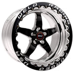 Weld S71 17x10.5 / 5x115mm BP / 8.3in. BS Black Wheel (Medium Pad) - Black Single Beadlock MT