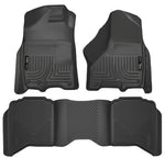 Husky Liners 2012 Dodge Ram 1500/2500/3500 Crew Cab WeatherBeater Combo Black Floor Liners