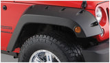 Bushwacker 07-18 Jeep Wrangler Pocket Style Flares 2pc - Black