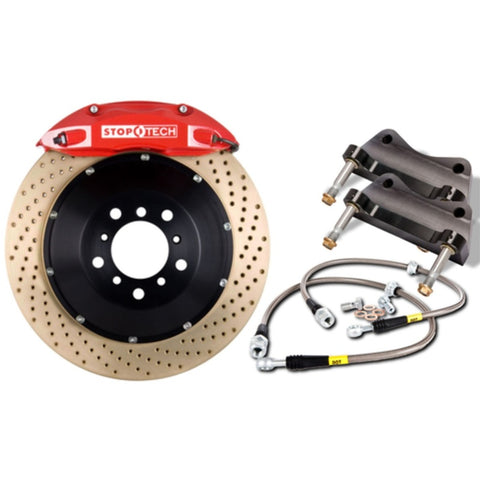 StopTech 97-03 BMW 540i / M5 Red ST-40 Calipers 355x32mm Rotors Drill/Coated Rear Big Brake Kit