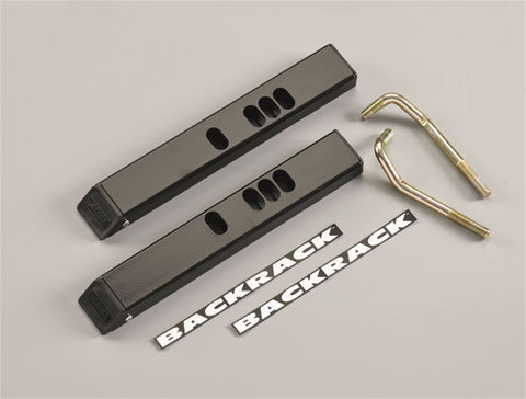 BackRack 2015+ F-150 Aluminum New Body Tonneau Cover Adaptors Low Profile 1in Riser