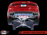 AWE Tuning Audi B9 S5 Coupe SwitchPath Exhaust w/ Chrome Silver Tips (102mm)