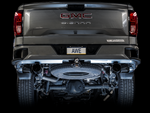 AWE Tuning 4th Gen GM 1500 5.3L 0FG Catback Split Rear Exit (Flat Bumper) - Quad Diamond Tips