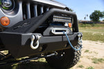 DV8 Offroad 07-18 Jeep Wrangler JK/JL FS-15 Steel Stubby Front Bumper w/ Fog Lights