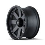 ION Type 134 18x9 / 5x139.7 BP / 0mm Offset / 108mm Hub Matte Gunmetal/Black Beadlock Wheel