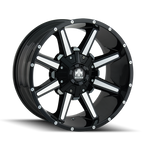 Mayhem 8104 Arsenal 20x9 / 6x135 BP / 0mm Offset / 106mm Hub Black/Machined Face Wheel