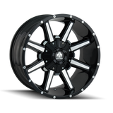 Mayhem 8104 Arsenal 20x9 / 6x135 BP / 0mm Offset / 106mm Hub Black/Machined Face Wheel