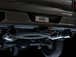 AWE Tuning 4th Gen GM 1500 5.3L 0FG Catback Split Rear Exit (Flat Bumper) - Quad Diamond Tips