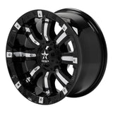 RBP 94R 18x10 8x170 BP / 5.5 BS 0mm Offset 129mm CB (Hub Centric) Black w/Chrome Inserts Wheel