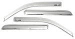 AVS 09-18 Dodge RAM 1500 Quad Cab Ventvisor Front & Rear Window Deflectors 4pc - Chrome