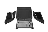 Rampage 18-21 Jeep Wrangler (JL) Unlimited Frameless TrailView Fastback Soft Top Kit - Black Diamond