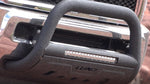 Lund 07-17 Jeep Wrangler Bull Bar w/Light & Wiring - Black